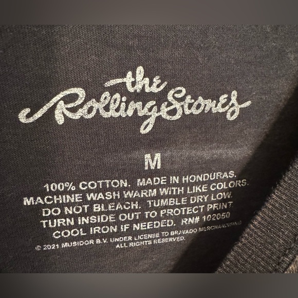 Rolling Stones Retro Tongue Logo T Shirt Size Medium Womens - Picture 2 of 2